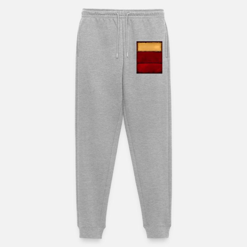 Rothko-Stil in digitalen Farben - Männer Premium Bio Jogginghose - Grau meliert