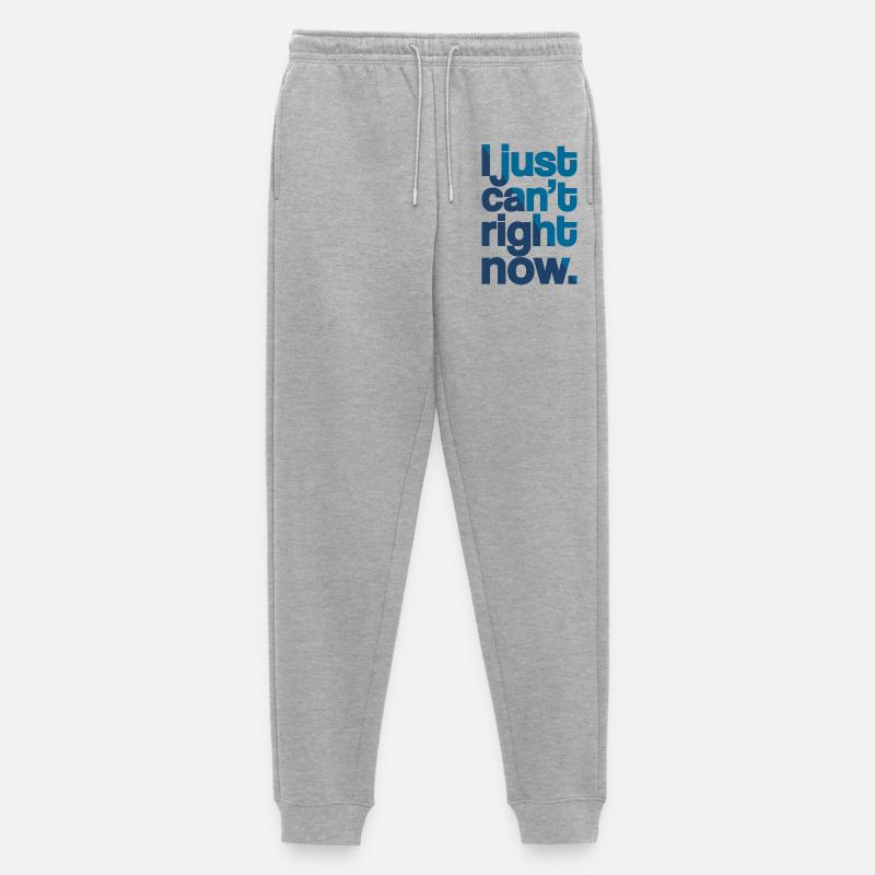 Geht einfach nicht - Männer Premium Bio Jogginghose - Grau meliert