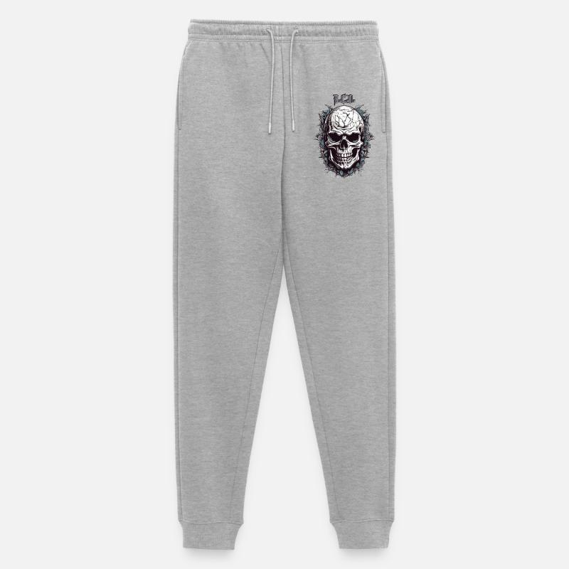 Totenkopf B.C.O - Männer Premium Bio Jogginghose - Grau meliert