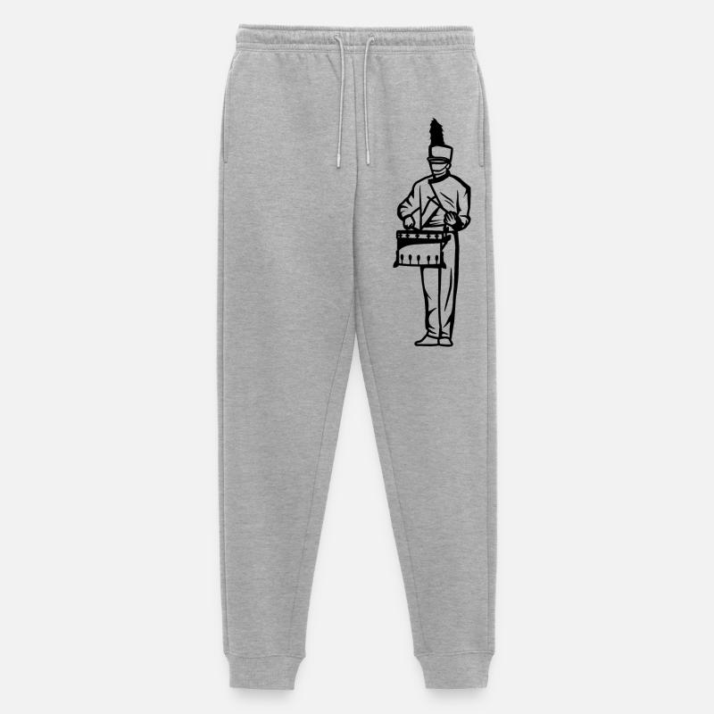 Trommler Junge - Männer Premium Bio Jogginghose - Grau meliert