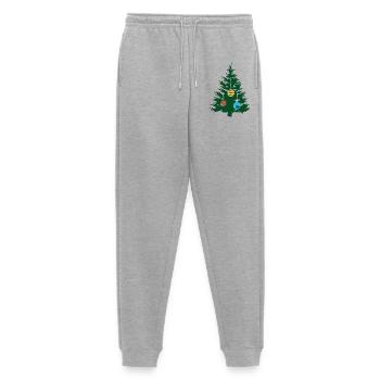 Fir tree with baubles fir forest Christmas xmas - Men's Premium Organic Joggers - heather grey - Front - Thijin (182cm)