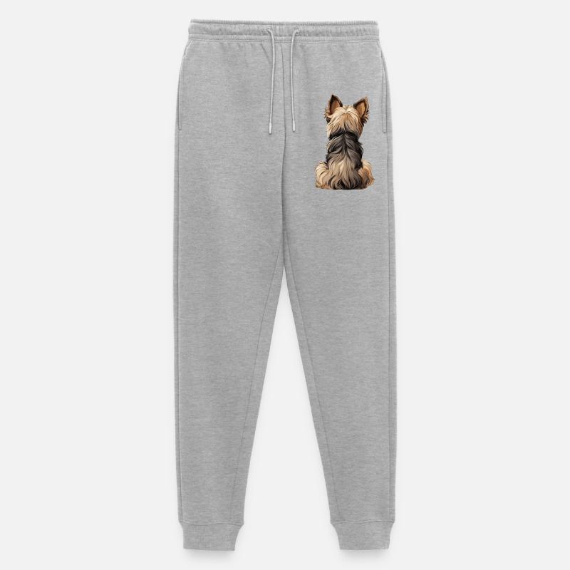 Yorkshire Terrier - Männer Premium Bio Jogginghose - Grau meliert