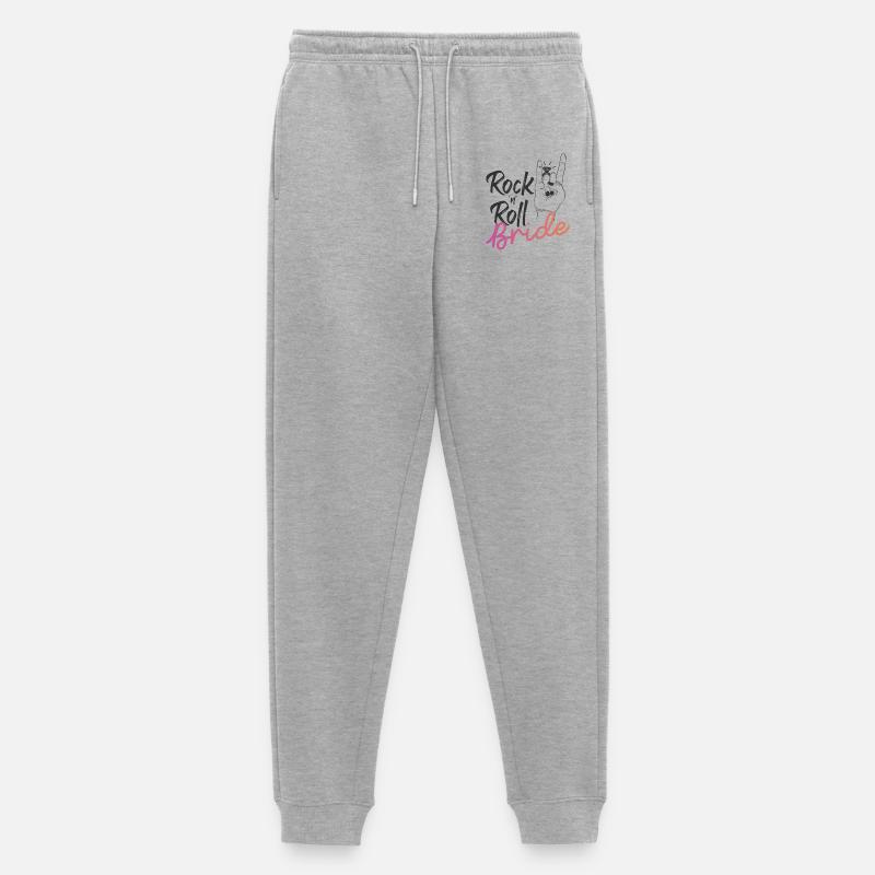 Rock 'n' Roll Bride - Männer Premium Bio Jogginghose - Grau meliert