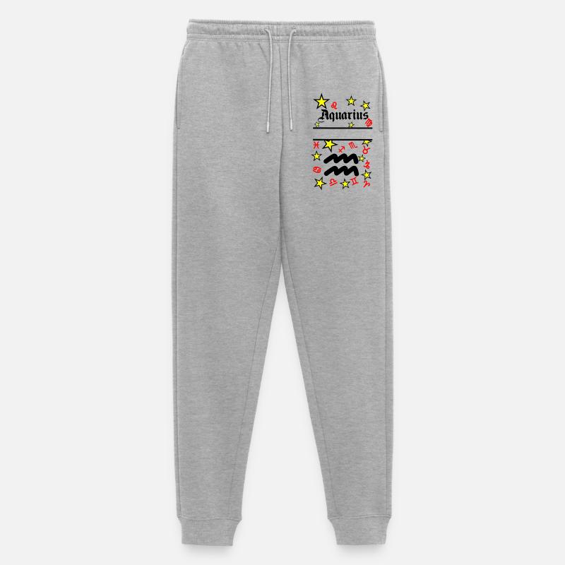 Wassermann Wassermann Sternzeichen - Männer Premium Bio Jogginghose - Grau meliert