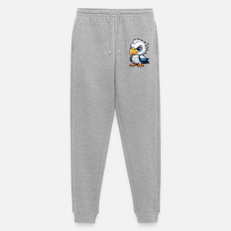 Cheeky Eagle Chick - Männer Premium Bio Jogginghose - Grau meliert