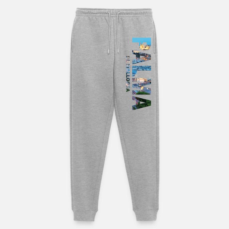 Palma de Mallorca - Männer Premium Bio Jogginghose - Grau meliert