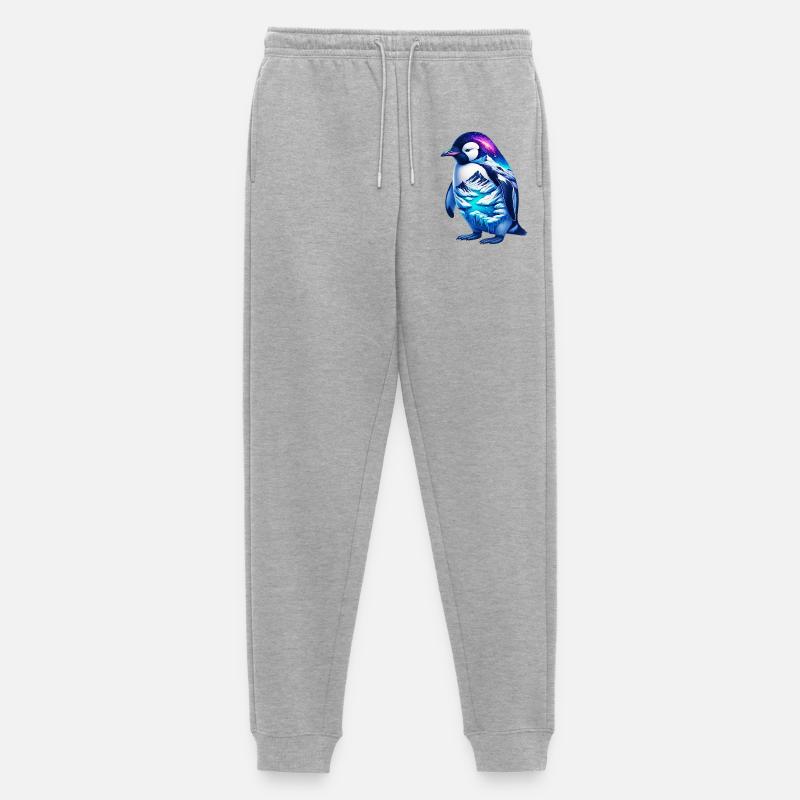 Pinguin - Männer Premium Bio Jogginghose - Grau meliert