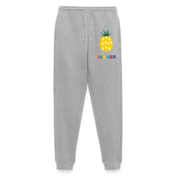 FEIERTAG. FROHE FEIERTAGE. GELIEBTE. MEISTER. LEHRER - Männer Premium Bio Jogginghose - Grau meliert - Vorne - Thijin (182cm)