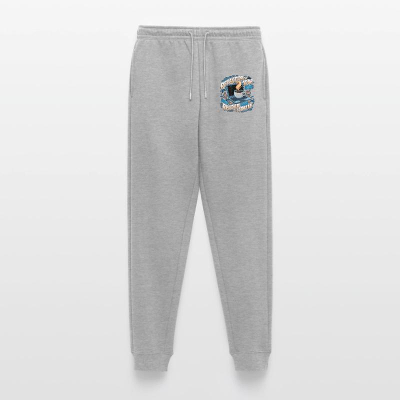 Programmers generate code from coffee Men's Premium Organic Joggers