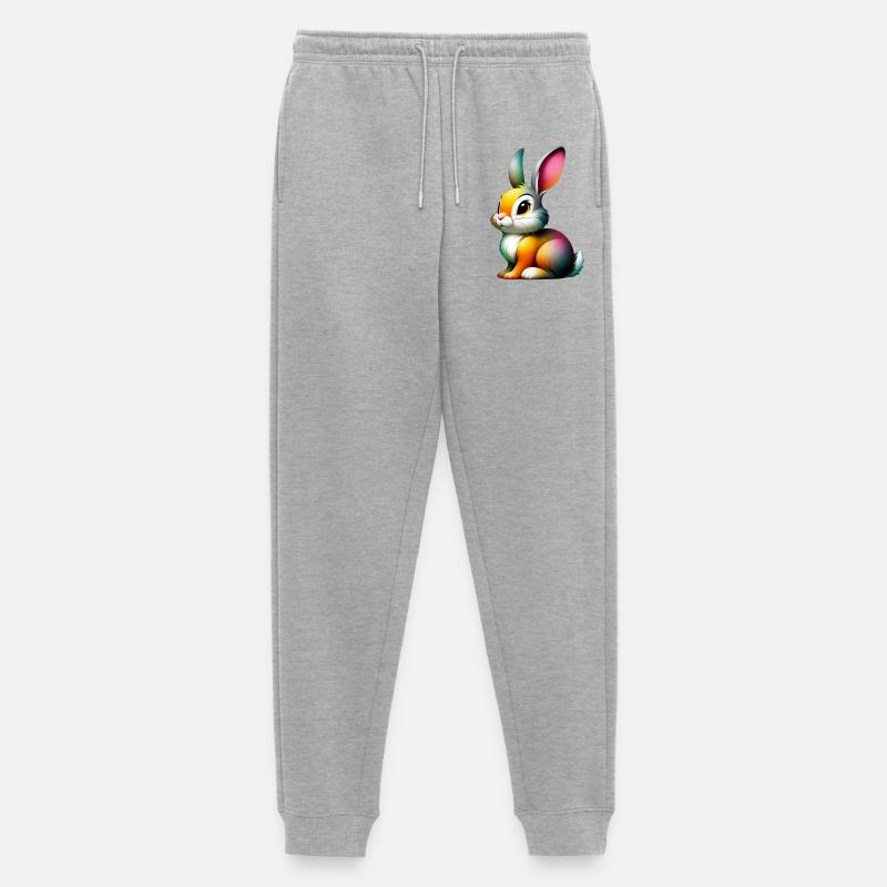 Kaninchen - Männer Premium Bio Jogginghose - Grau meliert