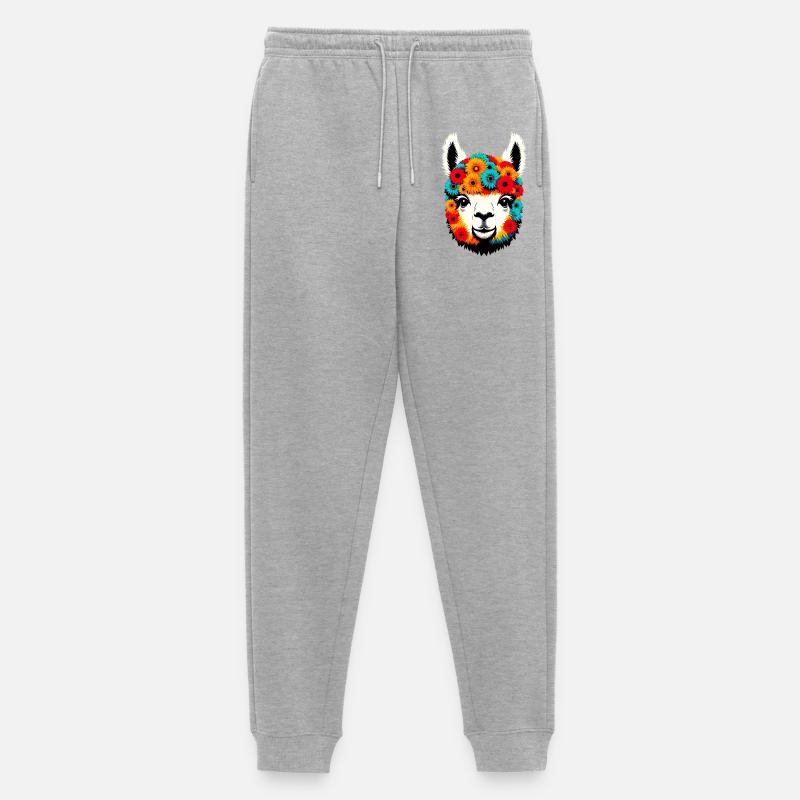 Alpaka - Männer Premium Bio Jogginghose - Grau meliert