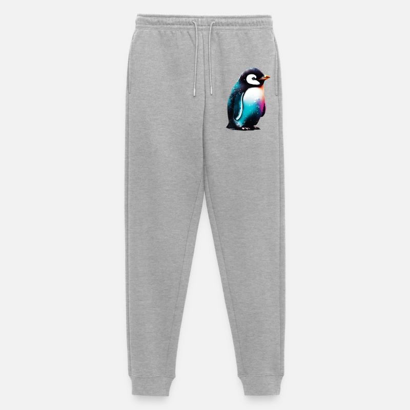 Pinguin - Männer Premium Bio Jogginghose - Grau meliert
