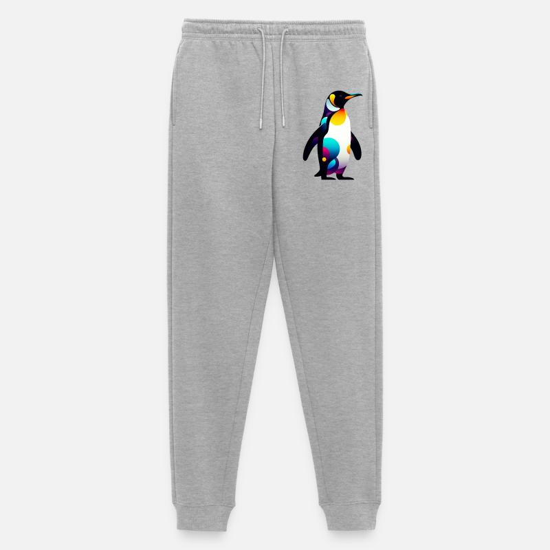 Pinguin - Männer Premium Bio Jogginghose - Grau meliert