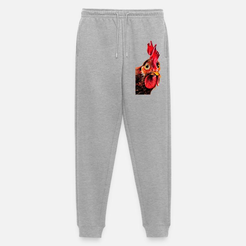 Gockel Herbert - Männer Premium Bio Jogginghose - Grau meliert