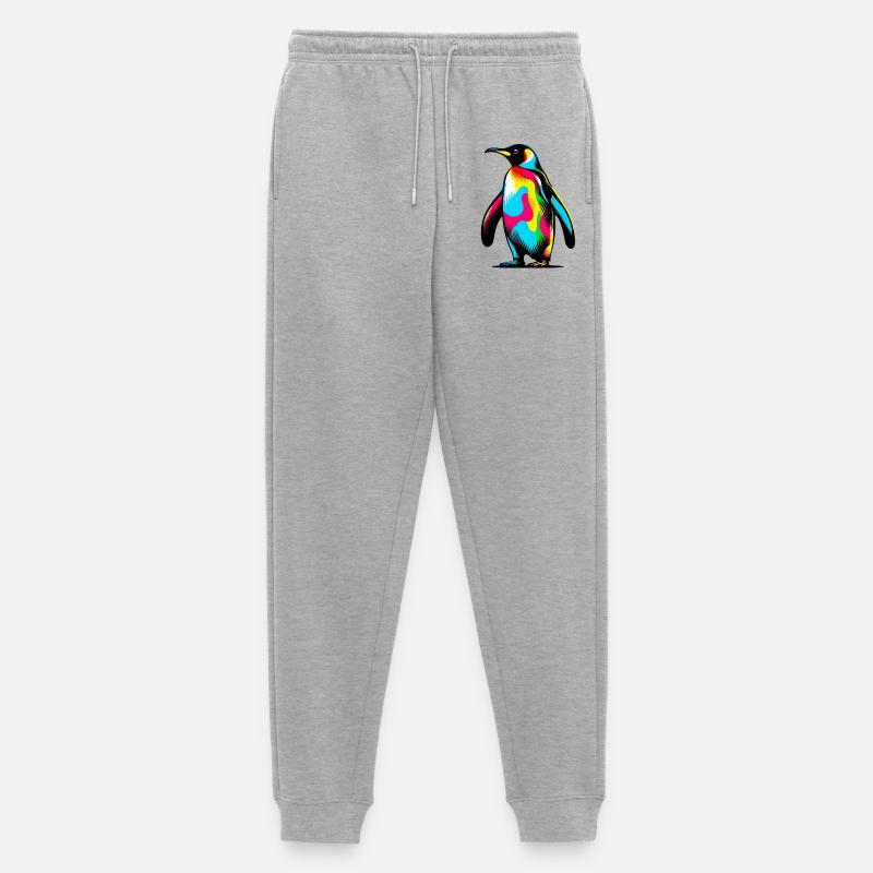 Pinguin - Männer Premium Bio Jogginghose - Grau meliert