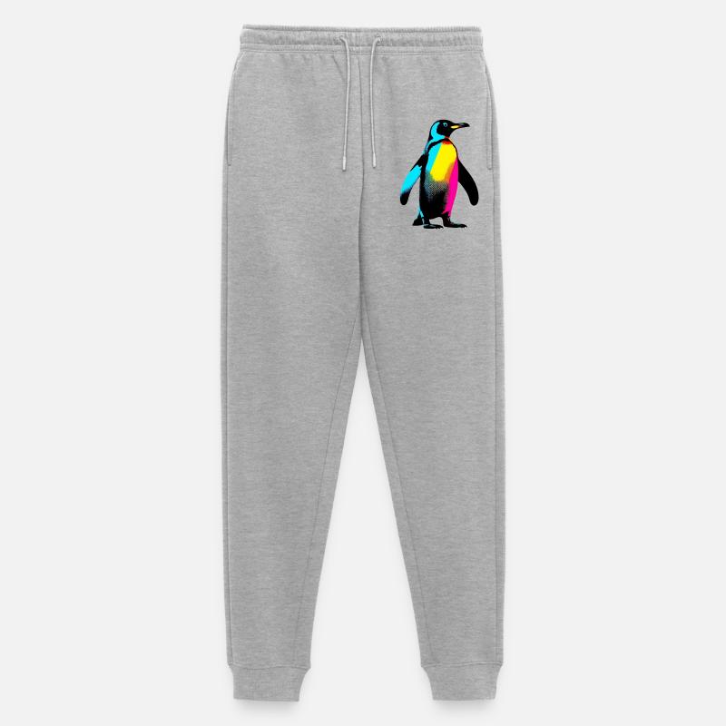Pinguin - Männer Premium Bio Jogginghose - Grau meliert