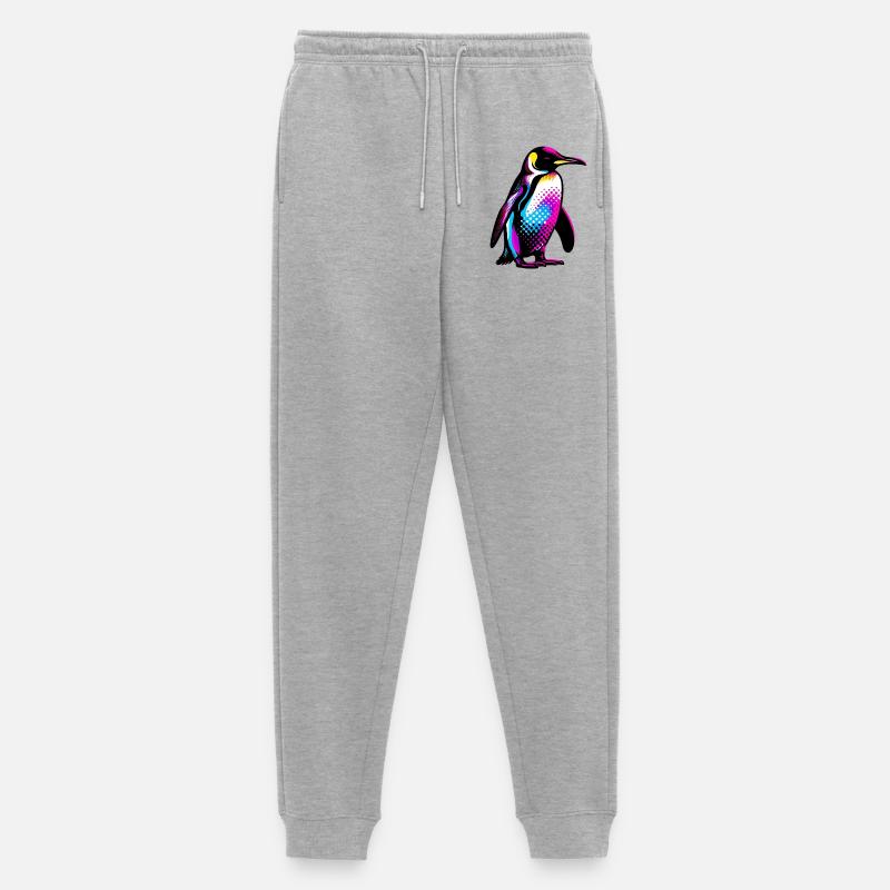 Pinguin - Männer Premium Bio Jogginghose - Grau meliert