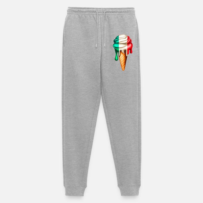 Italien Eiswaffel - Männer Premium Bio Jogginghose - Grau meliert