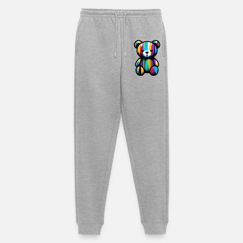 Orso Orsacchiotto Teddybär - Männer Premium Bio Jogginghose - Grau meliert