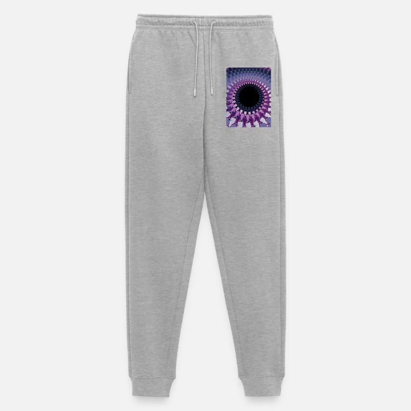 Abstrakt - Männer Premium Bio Jogginghose - Grau meliert