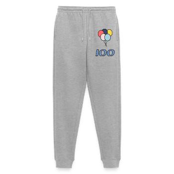100. 100 YEARS. 100th ANNIVERSARY. BIRTHDAY 100 - Men's Premium Organic Joggers - heather grey - Front - Thijin (182cm)