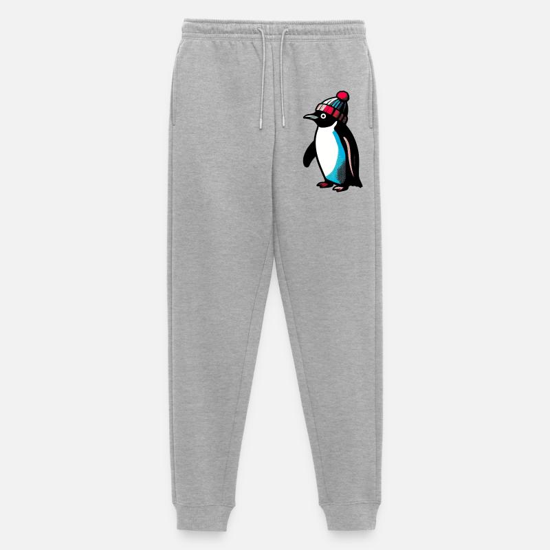 Pinguin - Männer Premium Bio Jogginghose - Grau meliert