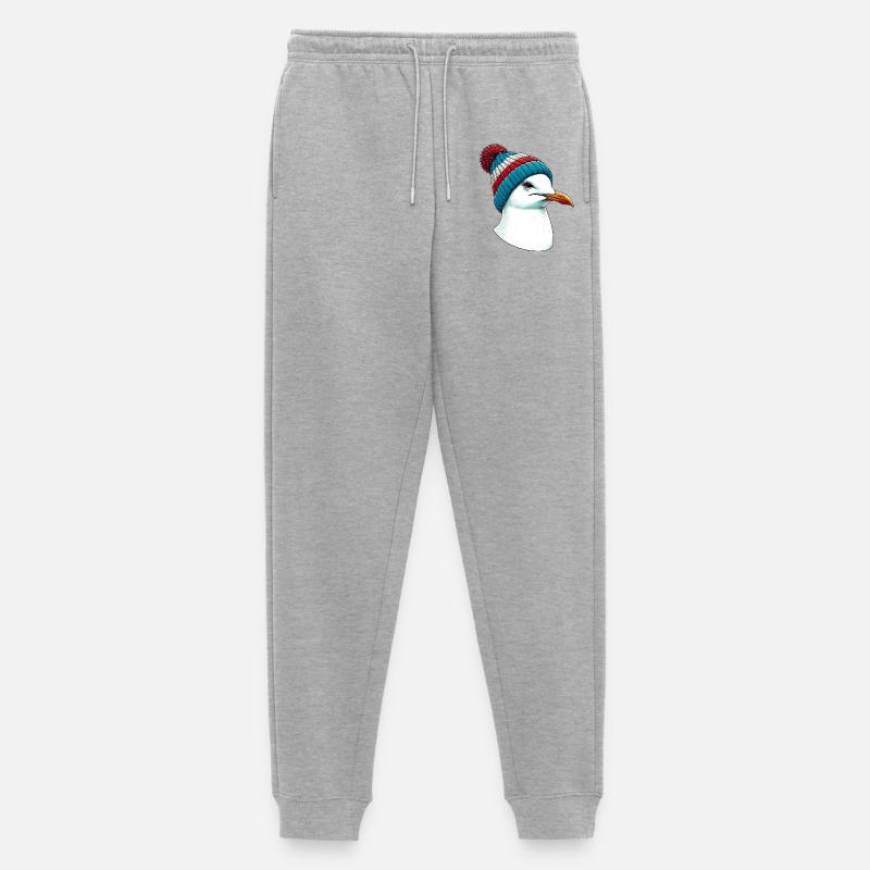 Möwe - Männer Premium Bio Jogginghose - Grau meliert