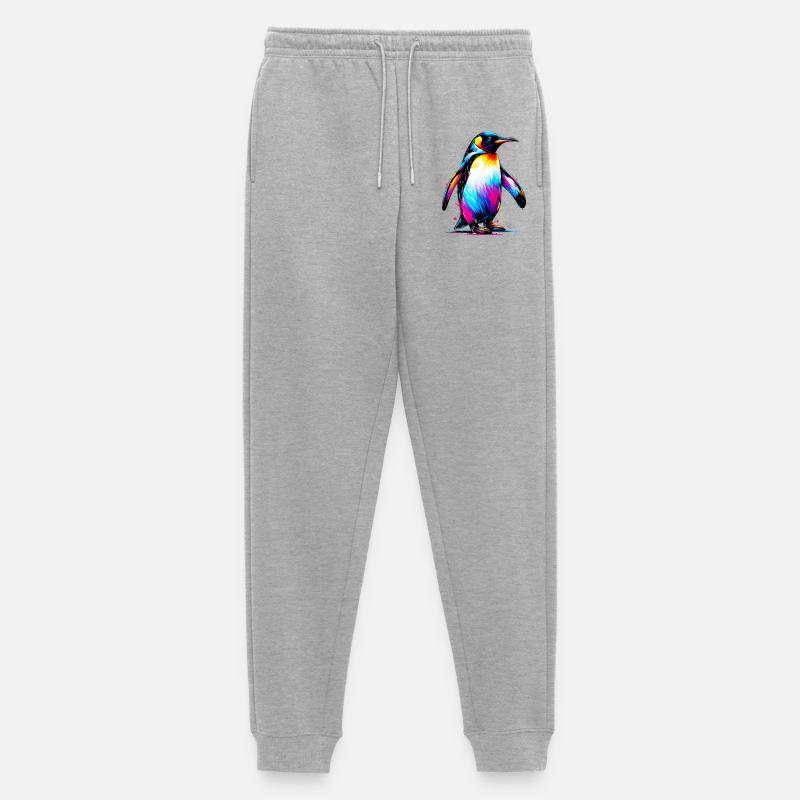 Pinguin - Männer Premium Bio Jogginghose - Grau meliert