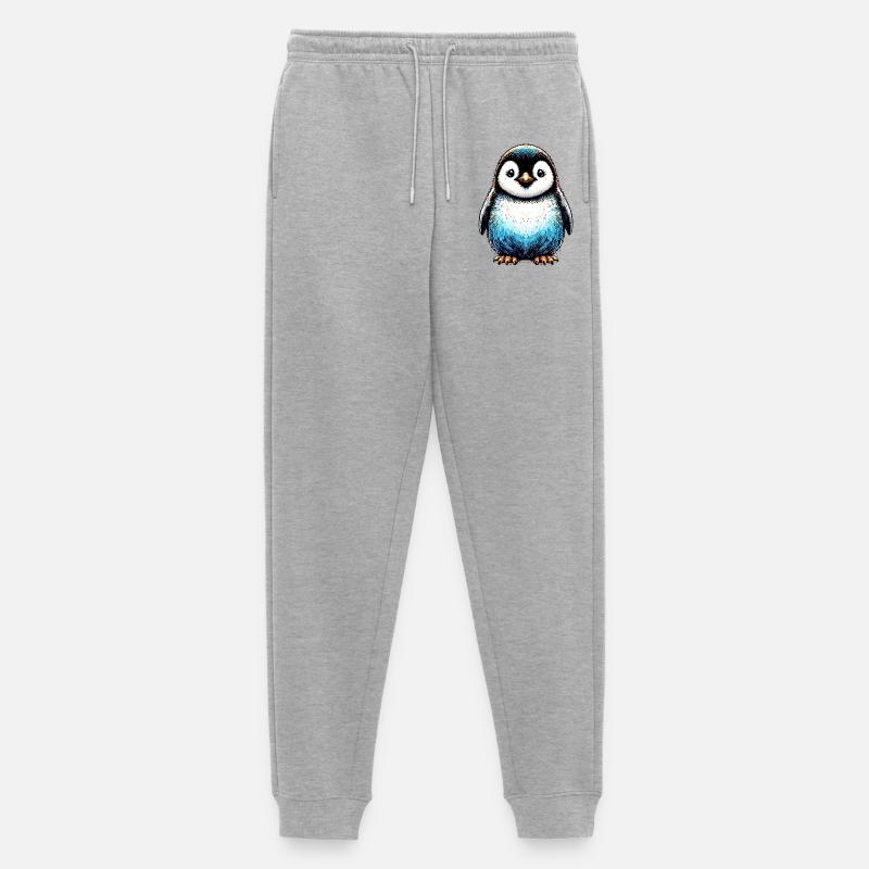 Pinguin - Männer Premium Bio Jogginghose - Grau meliert