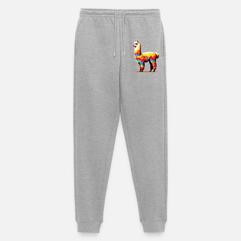 Alpaka - Männer Premium Bio Jogginghose - Grau meliert