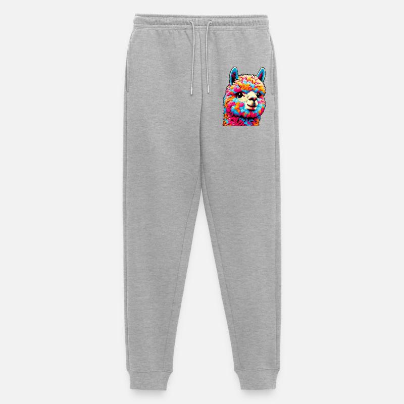 Alpaka - Männer Premium Bio Jogginghose - Grau meliert