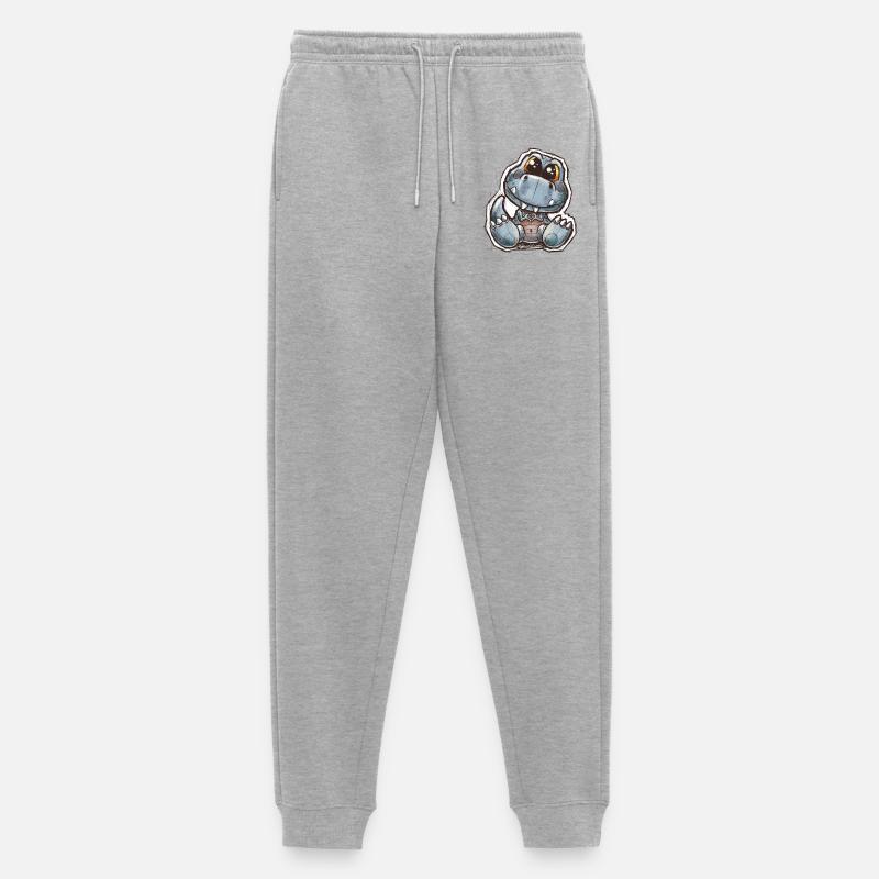 ptitdino - Männer Premium Bio Jogginghose - Grau meliert