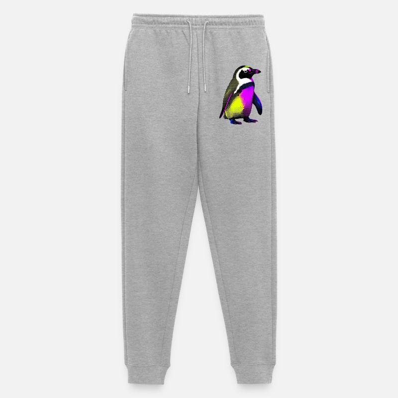 Pinguin - Männer Premium Bio Jogginghose - Grau meliert