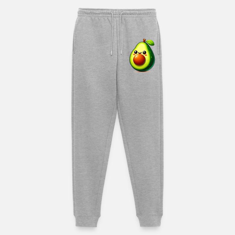 Avocado - Männer Premium Bio Jogginghose - Grau meliert