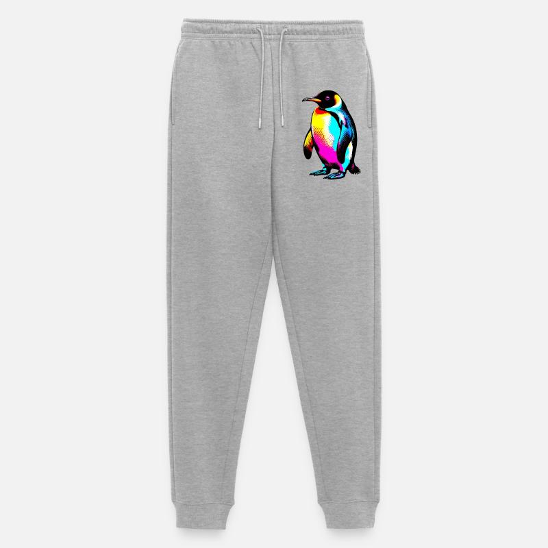 Pinguin - Männer Premium Bio Jogginghose - Grau meliert