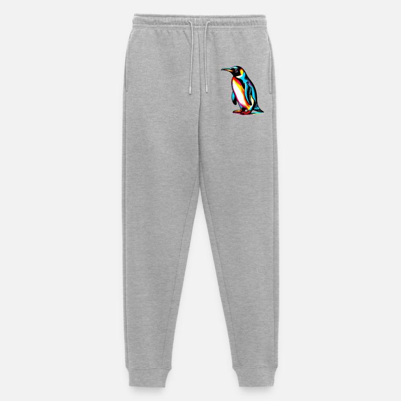 Pinguin - Männer Premium Bio Jogginghose - Grau meliert