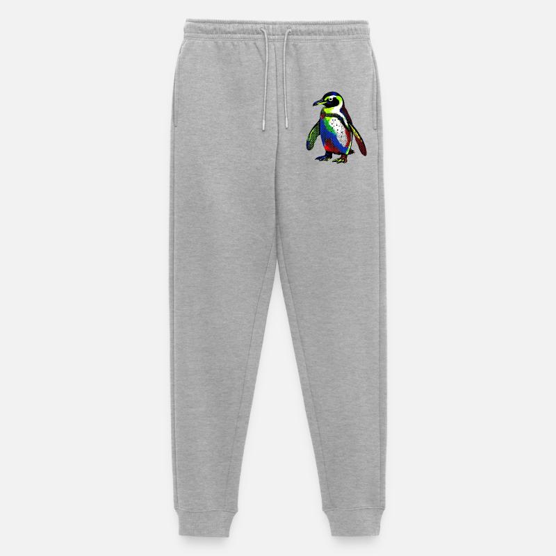 Pinguin - Männer Premium Bio Jogginghose - Grau meliert