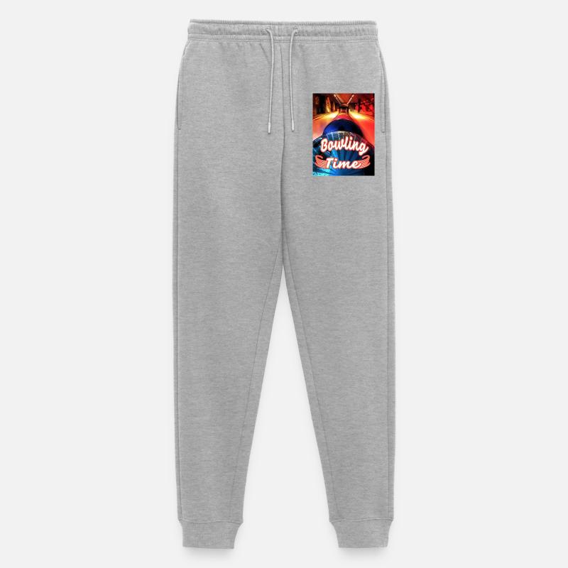 Its Bowling Time - Männer Premium Bio Jogginghose - Grau meliert