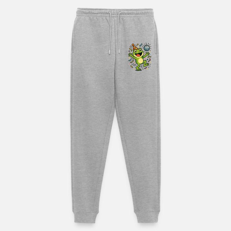 Party Frog - Men's Premium Organic Joggers - heather grey