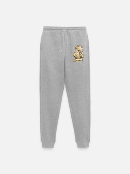 Philosoraptor - Männer Premium Bio Jogginghose - Grau meliert