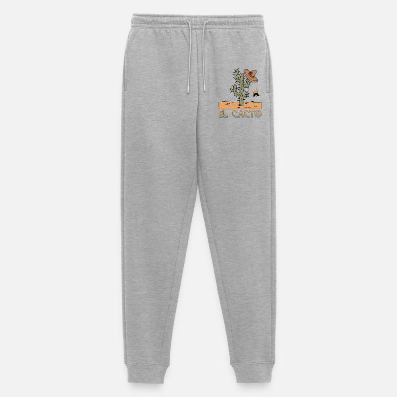 el cacto 2 - Männer Premium Bio Jogginghose - Grau meliert