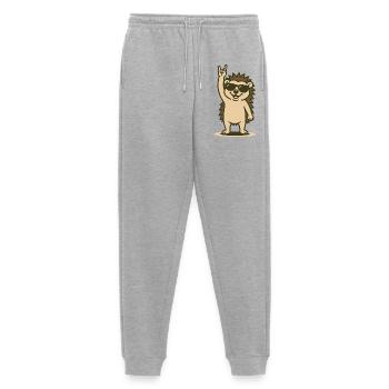 Rock’n’Roll Hérisson Bébé - Pantalon de jogging Premium bio Homme - gris chiné - Devant - Thijin (182cm)