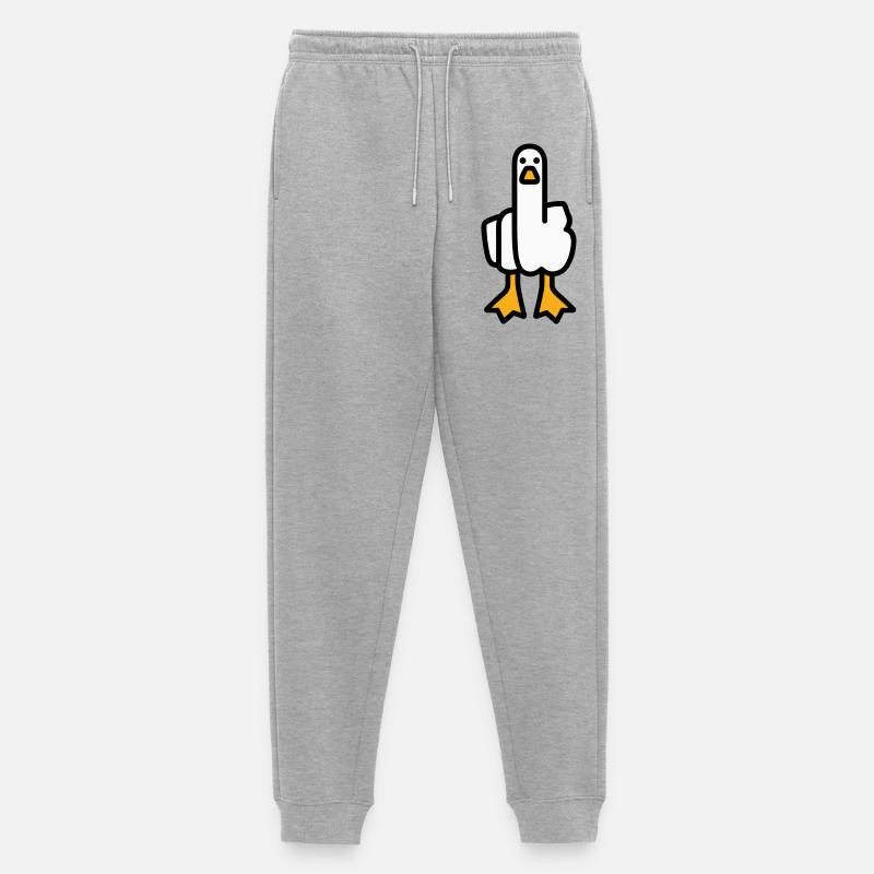 Statement Goose - Men's Premium Organic Joggers - heather grey