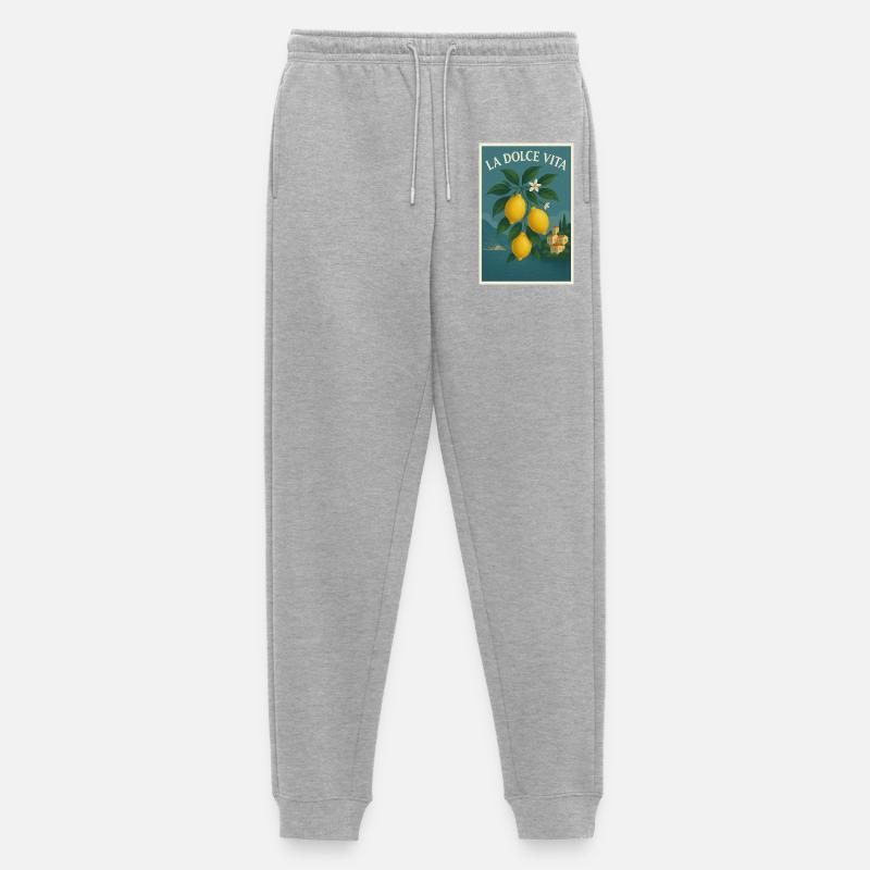 La Dolce Vita - Männer Premium Bio Jogginghose - Grau meliert