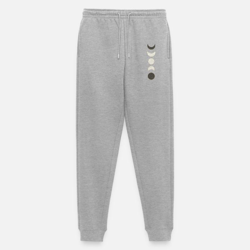 Mondphasen Marmor Muster - Männer Premium Bio Jogginghose - Grau meliert