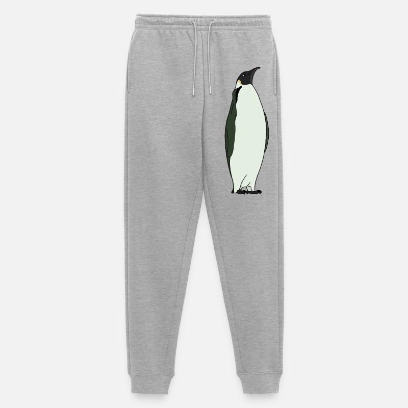 Ein entzückender Kaiserpinguin - Männer Premium Bio Jogginghose - Grau meliert