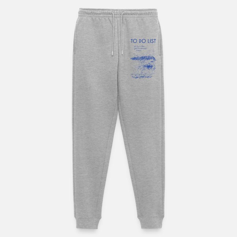 TO-DO-LISTE - Männer Premium Bio Jogginghose - Grau meliert
