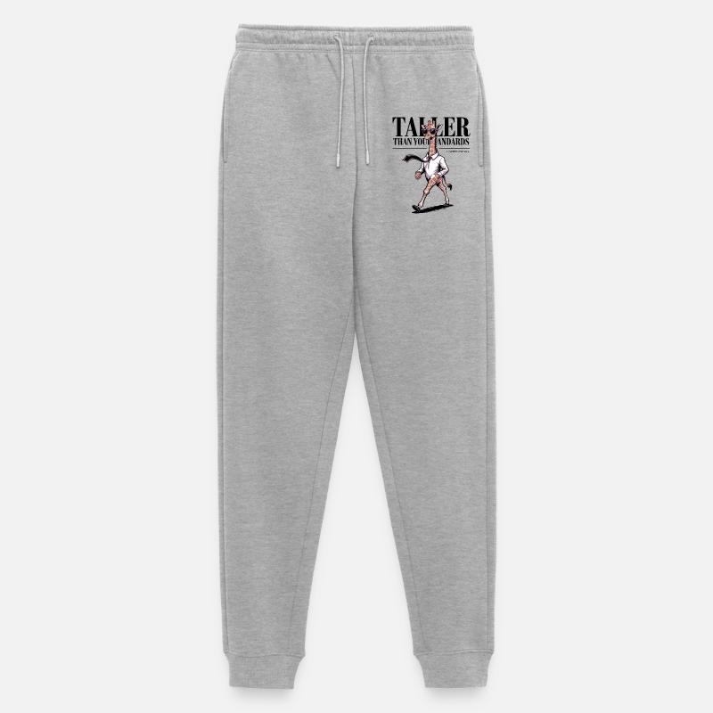 Höher als du erst, Giraffe - Männer Premium Bio Jogginghose - Grau meliert