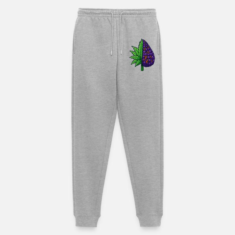 The Half Bud - Männer Premium Bio Jogginghose - Grau meliert