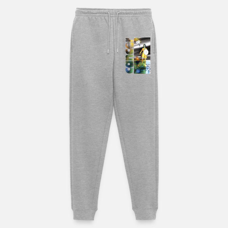 Sternzeichen Krebs - Männer Premium Bio Jogginghose - Grau meliert